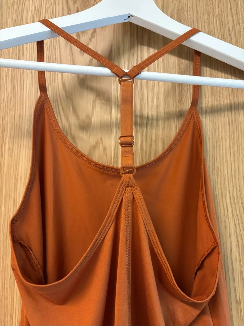 Nike Women's Rust Orange Performance Tank with Racerback - Picture 5 of 5